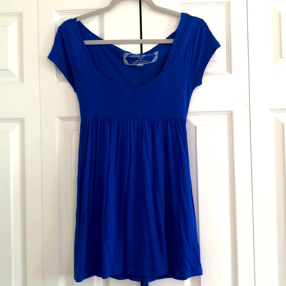 Bright Blue Tunic Top